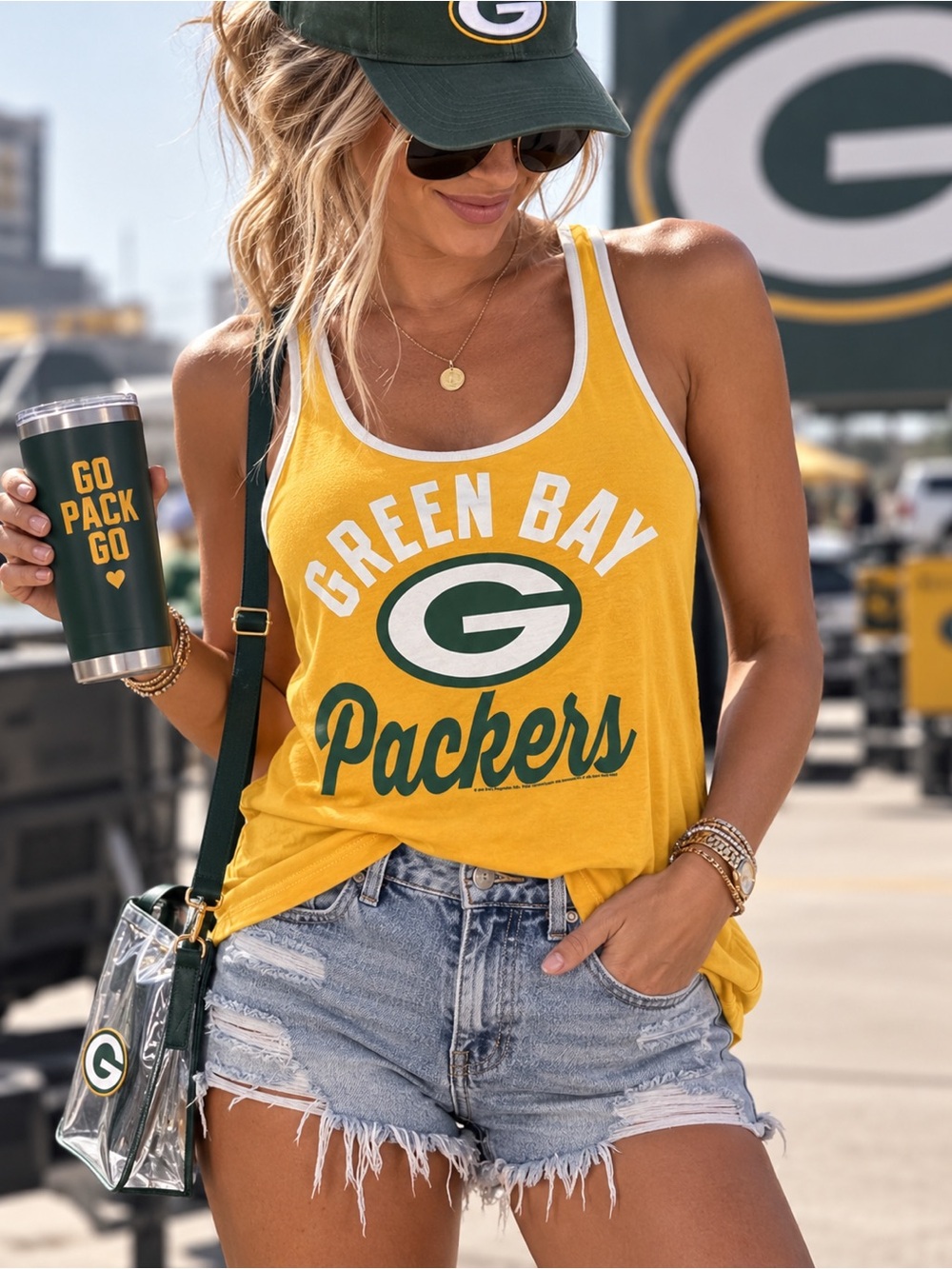 Green Bay packers tank. Women’s